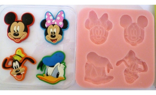 Molde De Silicone Turma Do Mickey - Rosto Personagens 1