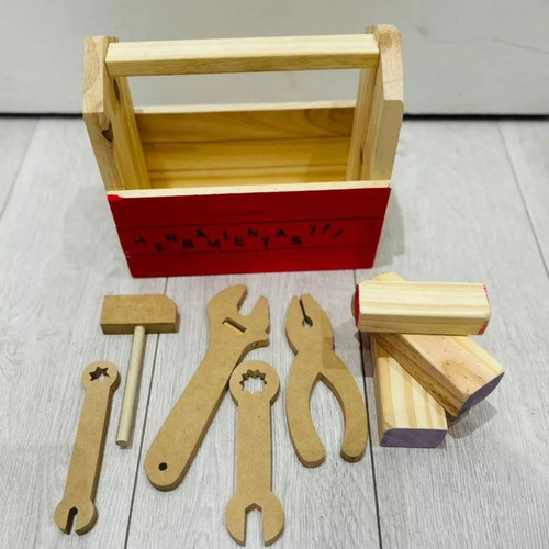 Caja De Herramientas Set Carpintero Madera Sheli 00 006 1