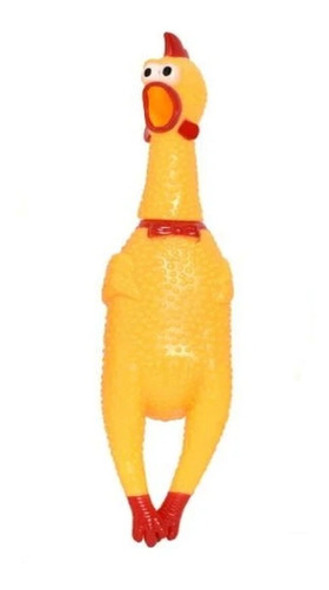 Brinquedo Para Cachorro Frango De Plastico Com Som 16cm 1