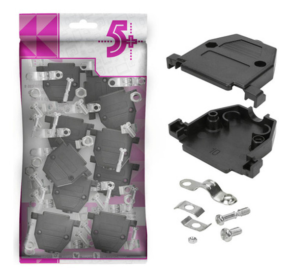 500x Capa Plástica Preta Para Conector Db25 - Alta Qualidade 0