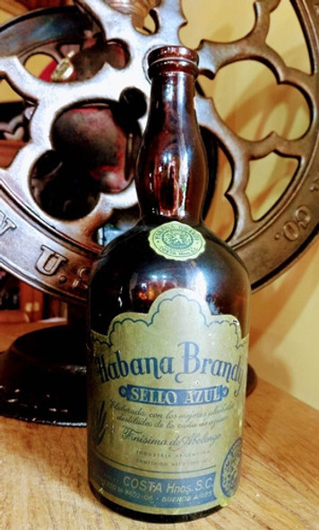 Botella Antigua Habana Brandy Vacia Etiquetas Originales 0 Botella Antigua Habana Brandy Vacia Etiquetas Originales 0