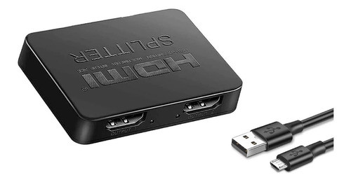 Splitter Hdmi Full Hd 1080p 1x2 4k 1 Puerto A 2 Puertos 0