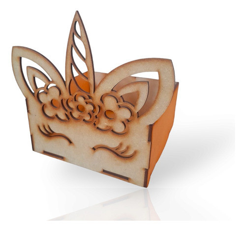 Bandejas Unicornio Mdf Laser 15x15 Pack X10 Unidades 0