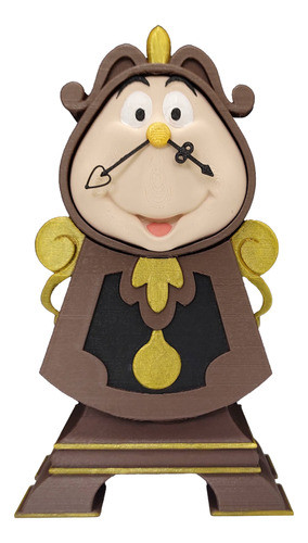 Reloj Ding Dong Bella Y Bestia - Impresión 3d 0