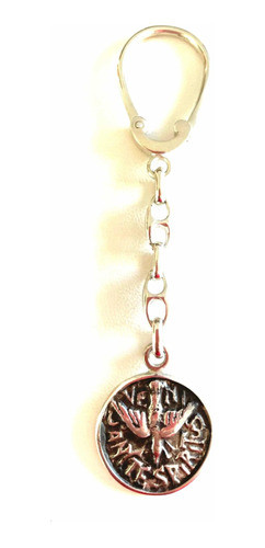 Llavero De Plata Religioso Espíritu Santo. Sg-joyería. 0