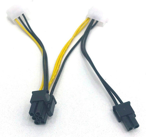 Cabo Vga Pci-e 8 Pinos 6+2 2 Ide Molex Fonte Dex Cm-12 1