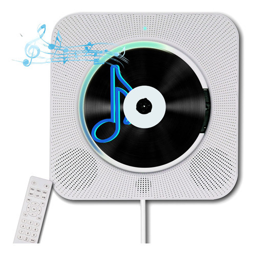 Leitor De Cd Homlab Portátil Montado Na Parede Com Alto-fala 0
