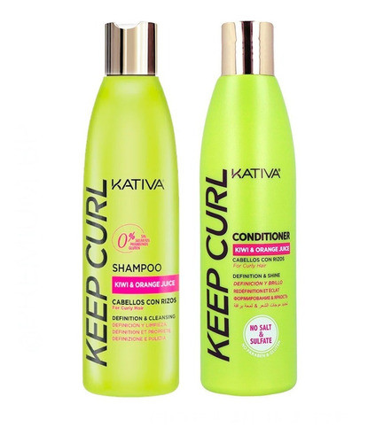 Kit Keep Curl Shampoo Acondicionador Rizos Definicion Kativa 0