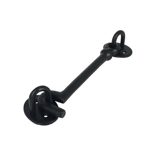 Cierre Gancho Negro Para Corrediza Granero Rustico 8.5cm 0