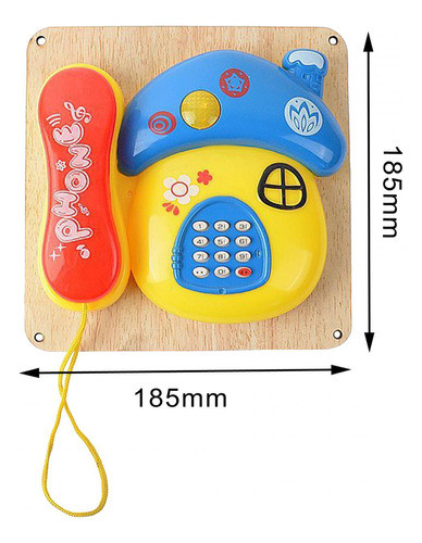 Montessori Busy Board Habilidades Práticas Diy Telefone 1