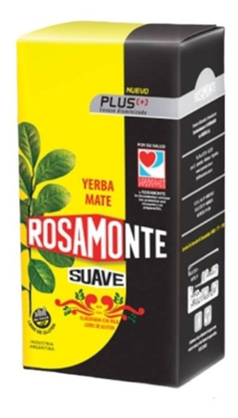 Yerba Mate Rosamonte Suave Plus De 500g Pack 3u 0