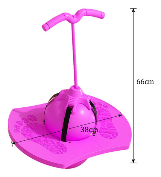 Crianças Saltando Bola Pogo Bola Com Alça Engraçado Rosa 1