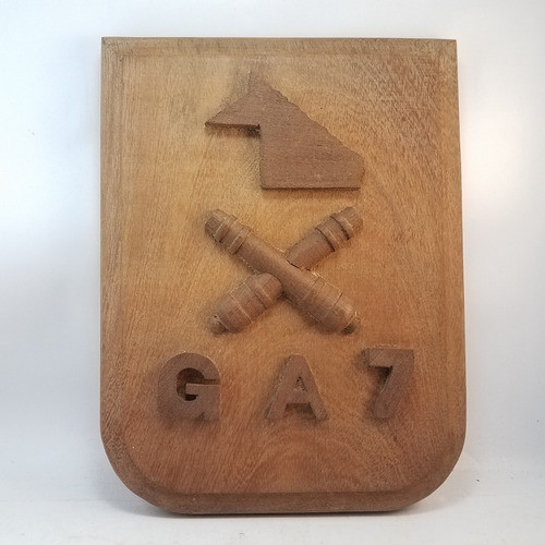 Escudo Cuadro De Madera Ejercito Argentino Ga7 0