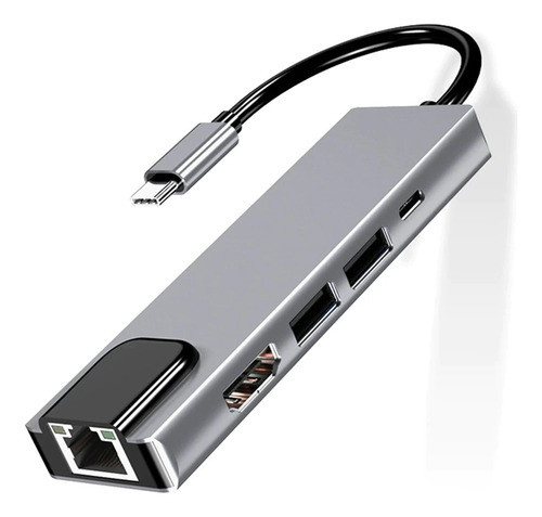 Adaptador Hub Thunderbolt Usb 3.1 Tipo C Hdmi 4k Mac 3 Em 1 0
