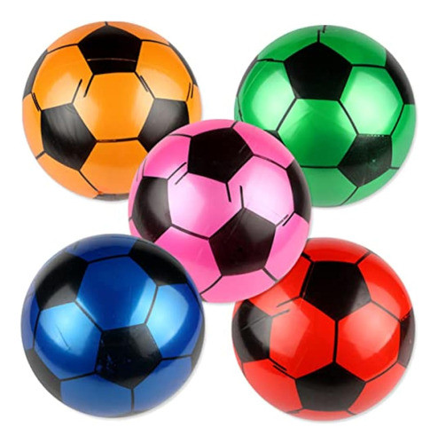 Sewroro Balón De Fútbol Inflable, 5 Unidades De 9 0