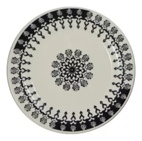 Plato Hondo Con Decorados 22 Cm Vajilla Loza-bazar Govinda 0