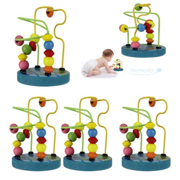 Lote De 5 Niños Niños Bebé Colorido Mini Alrededor De Granos 0