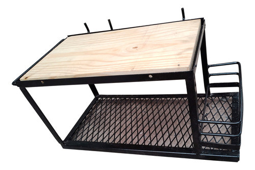 Mesada Lateral Con Estante Para Amurar En Cualquier Parrilla 0