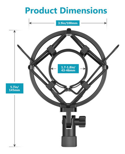 Nuevo Soporte De Montaje Para Microfono A Prueba De Vibracio 1