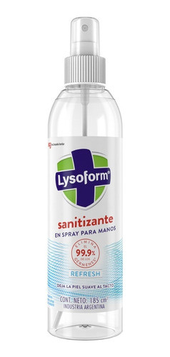 Lysoform Sanitizante Spray Refresh 185 Ml 1