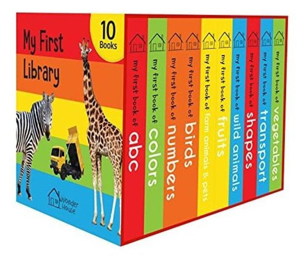 Book : My First Library Boxset Of 10 Board Books For Kids - 0