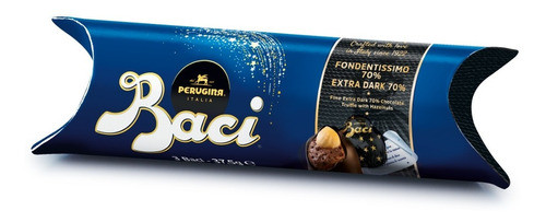 Baci Perugina 70% Cacao Bombones Tube 37,5g - 3 Piezas 0