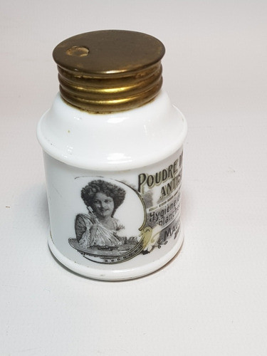 Antiguo Frasco Dentifrico Francés 1890 1910 Paris Ro 1913 1