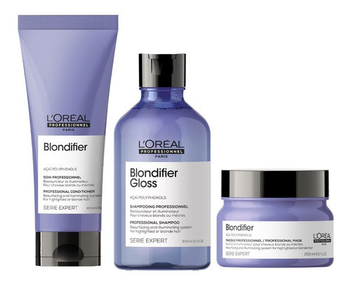 Pack Rubias Blondifier Shampoo Gloss Acond Y Máscara 0