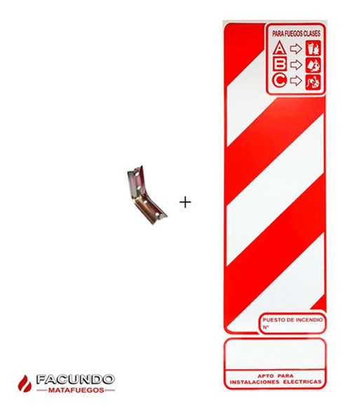 Matafuego 5kg Nuevo Abc Iram Habilitacion + Soporte + Chapa 1