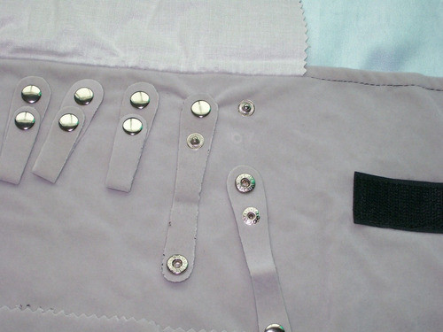 Terciopelo Negro Gris Portátil Roll Bolsa Collar Viaje Almac 1