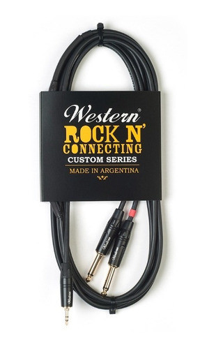 Cable Mini Plug Stereo A 2 Plug Mono Western - Audio Dj 0