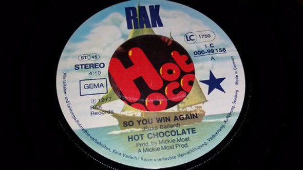 Hot Chocolate So You Win Again Simple Vinilo Germany 1977 1