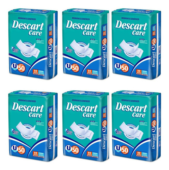 Kit Absorvente Geriátrico Descart Care 6 Pacotes Uso Unissex 0 Kit Absorvente Geriátrico Descart Care 6 Pacotes Uso Unissex 0