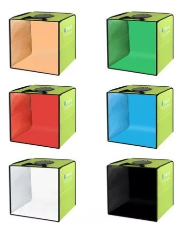 Caja De Luz Aro Led Estudio 30cm 6 Fondos Colores 1
