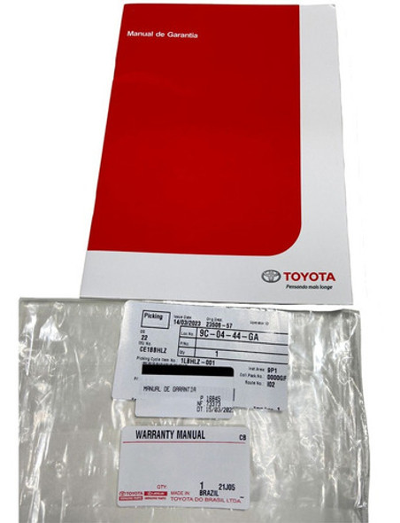 Manual Garantia Revisao Toyota Etios Corolla Hilux Sw4 Rav4 0