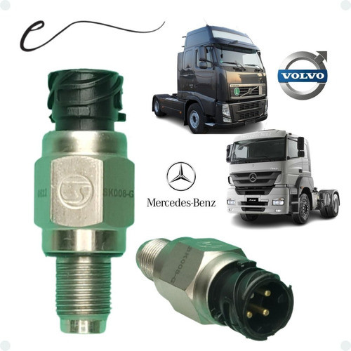 Sensor Velocidade Tacógrafo Indutivo Mercedes Volvo Fh12 24m 0