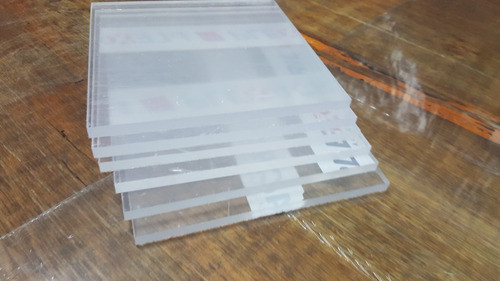 Acrilico Placa Cristal 15.2 Cm X 15 Cm X 8 Mm Grosor 1
