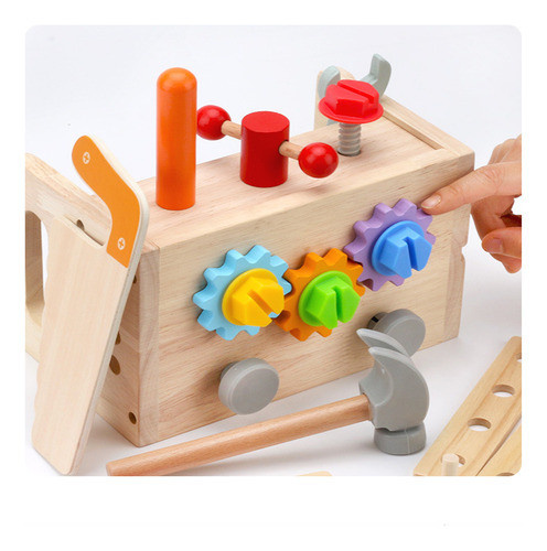 Cajón Herramientas Madera Juguete Carpintero 1