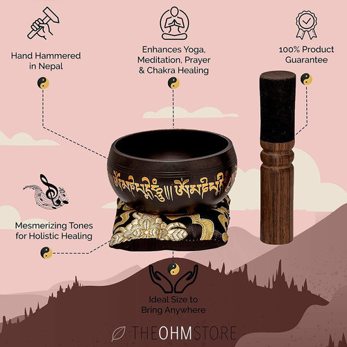 Dharma Wheel Singing Bowl Set Ancient Tools For Connecting 1