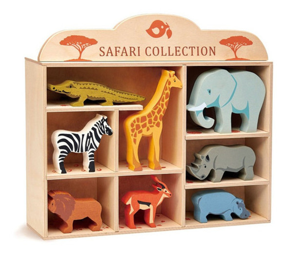 Tender Leaf Toys Coleccion Safari Animales Madera Madera Ax® 0