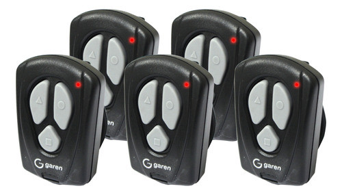 Kit C/5 Controles Remoto Garen 433mhz 0