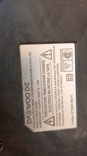 Botonera Tv Daewoo Dwled-42fhd 1