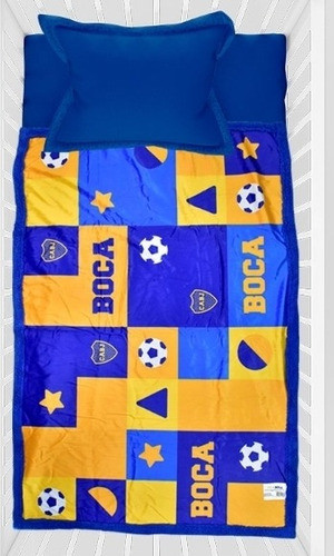 Frazada Cuna Funcional Doble Faz Boca Juniors C/corderito 1