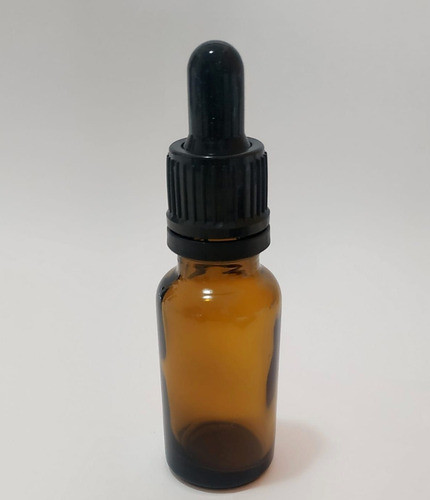 Frasco 20cc Botella Vidrio Gotero 20ml Ambar X100 Con Tapa 0