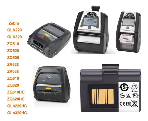 Bateria Zebra Qln220, Qln320, Zq510, Zq520 Zq521 Zq610 Zq620 1