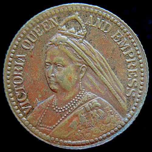 Medalla Gran Bretaña. Reina Victoria. Token 1902 0