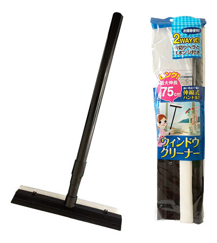 Rodo Limpeza Vidro Cabo Extensor 75 Cm Plástico Japão 0
