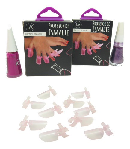Protetor De Unha P/ Não Borrar Pos Esmaltar 10 Dedais 0