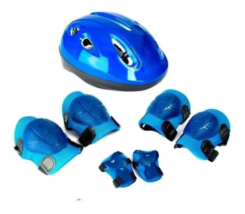 Set Proteccion Azul Casco Rodi+code+mune Open Music Jb 125 0
