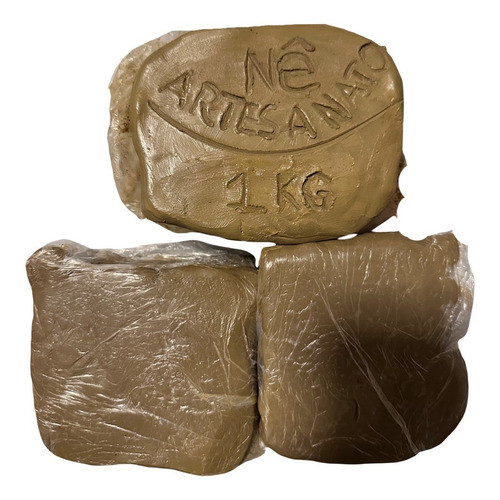 3kg Argila Natural Modelar Artesanato Escultura Escolar Vaso 0